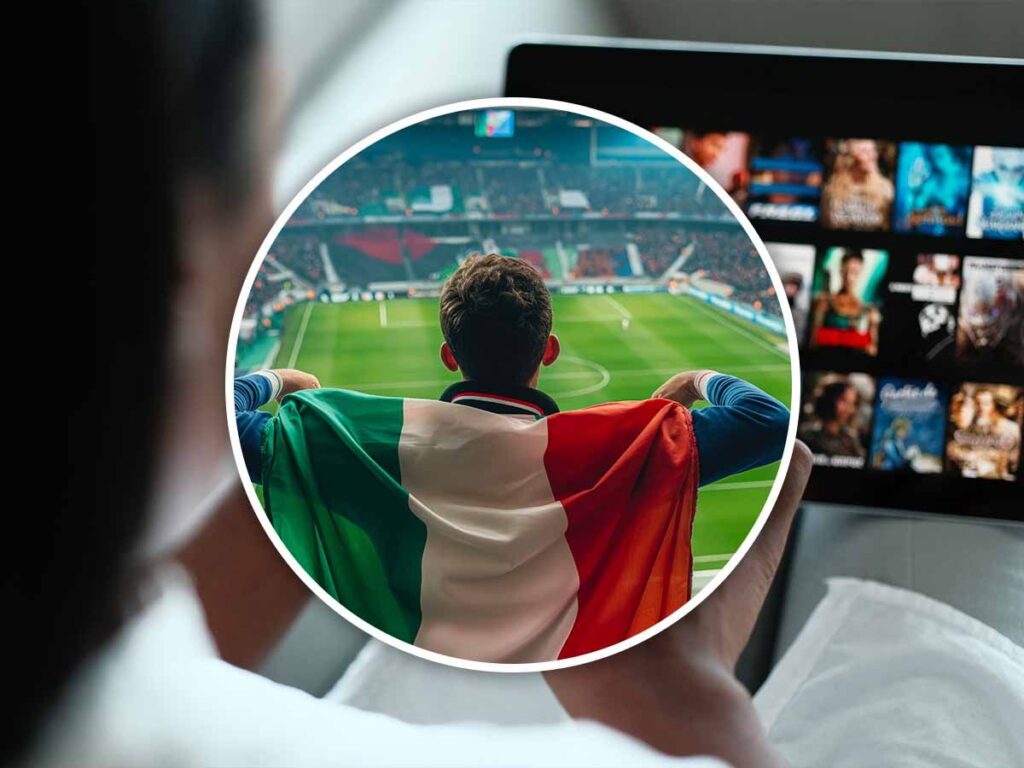 Tifoso sportivo italiano