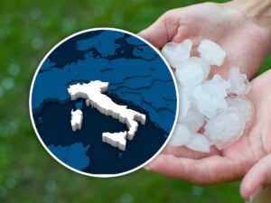L'Italia e la grandine tra le mani