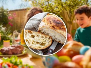 Pane avanzato nel pranzo di Pasqua