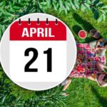 Picnic e calendario con data di Pasquetta