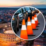 Roma bloccato traffico