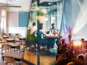 Persone che lavorano in ufficio