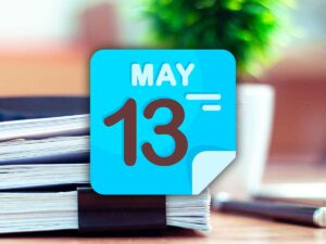Calendario 13 maggio