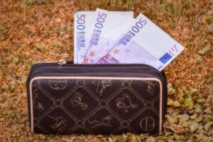 portafoglio con 500 euro