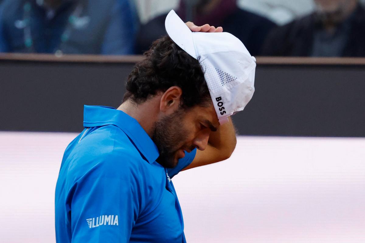 Matteo Berrettini preoccupato dopo l'infortunio