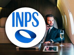 INPS con una persona ricca accanto