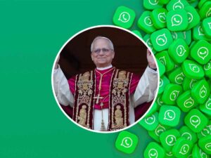Papa Leone XIV e loghi Whatsapp