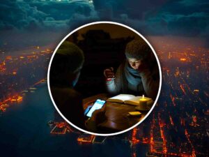 blackout con persone al buio