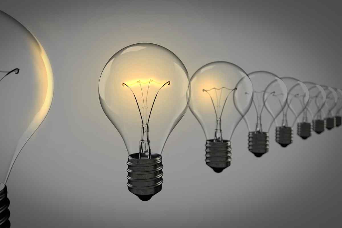 serie di lampadine