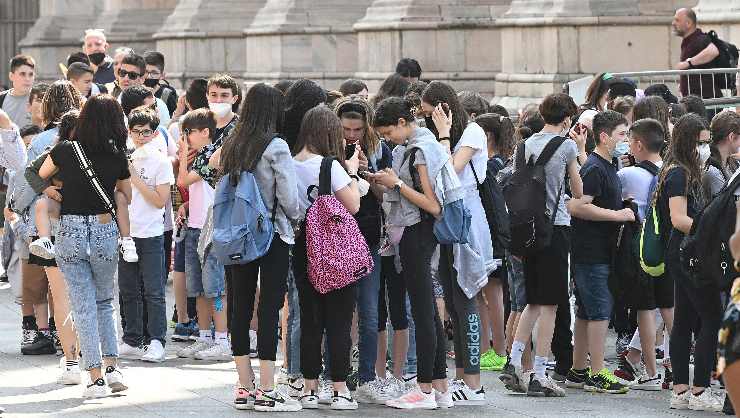 ragazzi in gita scolastica