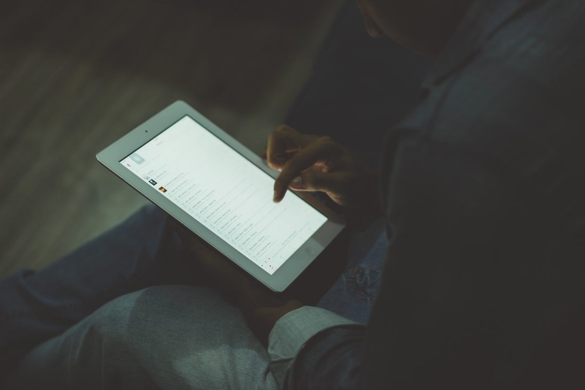 schermo di un tablet
