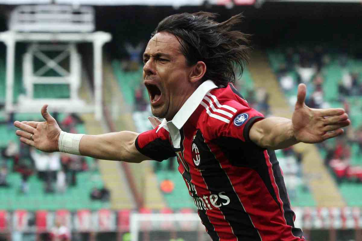 Inzaghi esultanza contro il Novara