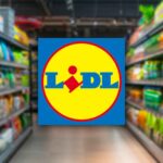 logo della LIDL in primo piano