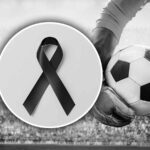 pallone con simbolo lutto