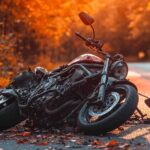 Moto distrutta