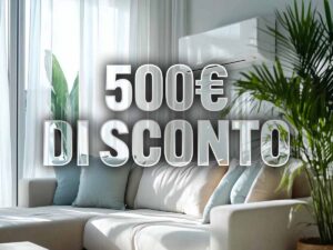 500 euro sconto e dietro dei mobili