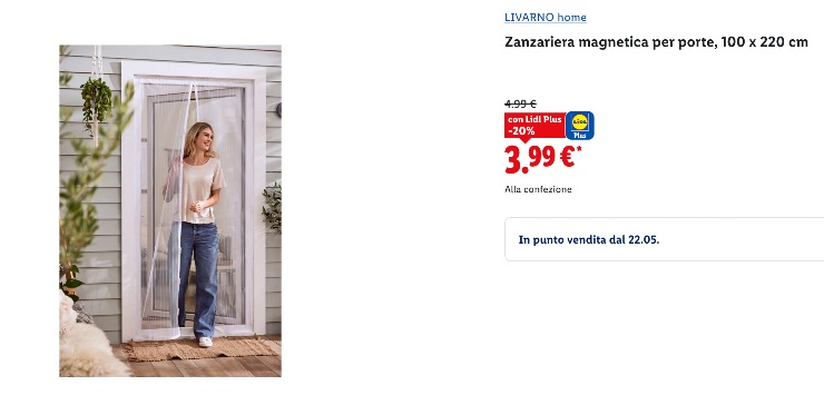 zanzariera della Lidl
