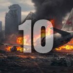 Aereo in fiamme e numero 10