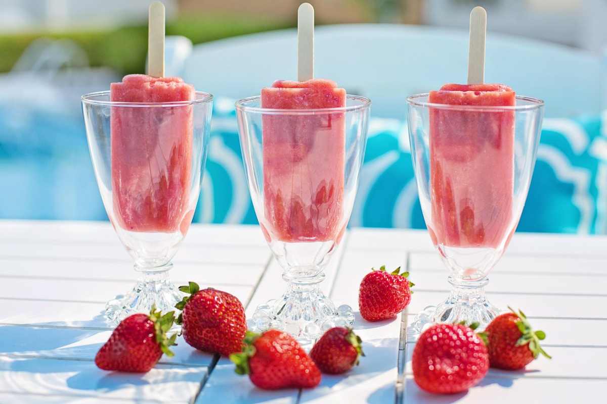 Ghiaccioli alla fragola