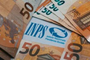 logo Inps con monete 50 euro