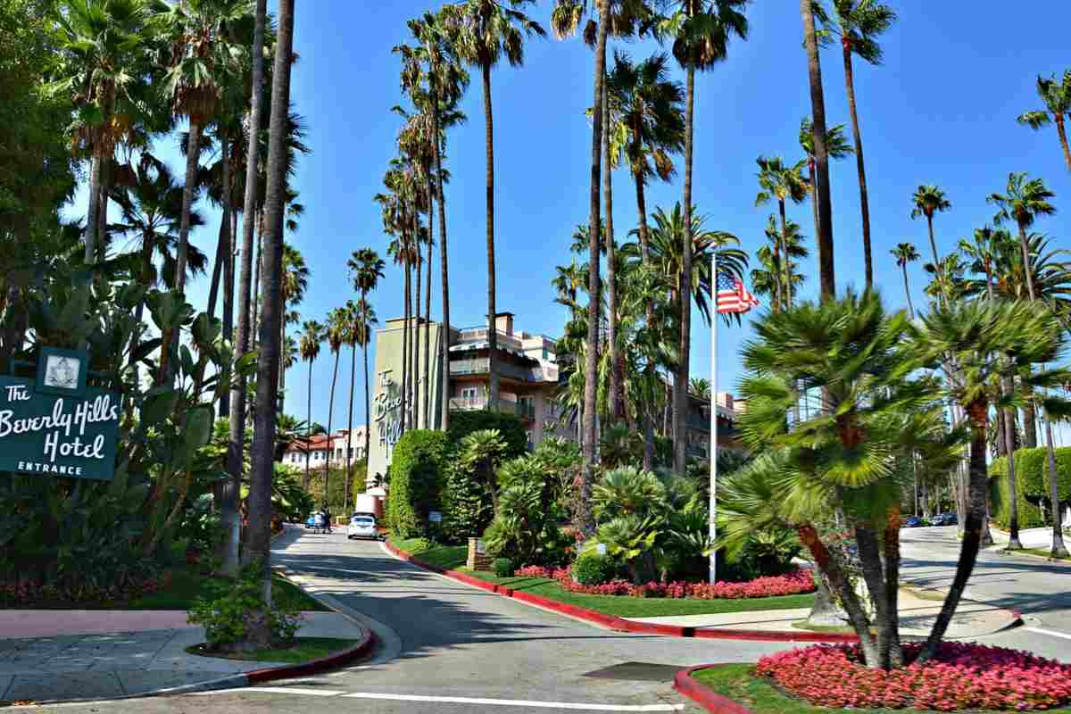 Scorcio di Beverly Hills a Los Angeles
