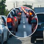 auto incolonnate nel traffico