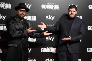 gli attori Marco D'Amore e Salvatore Esposito
