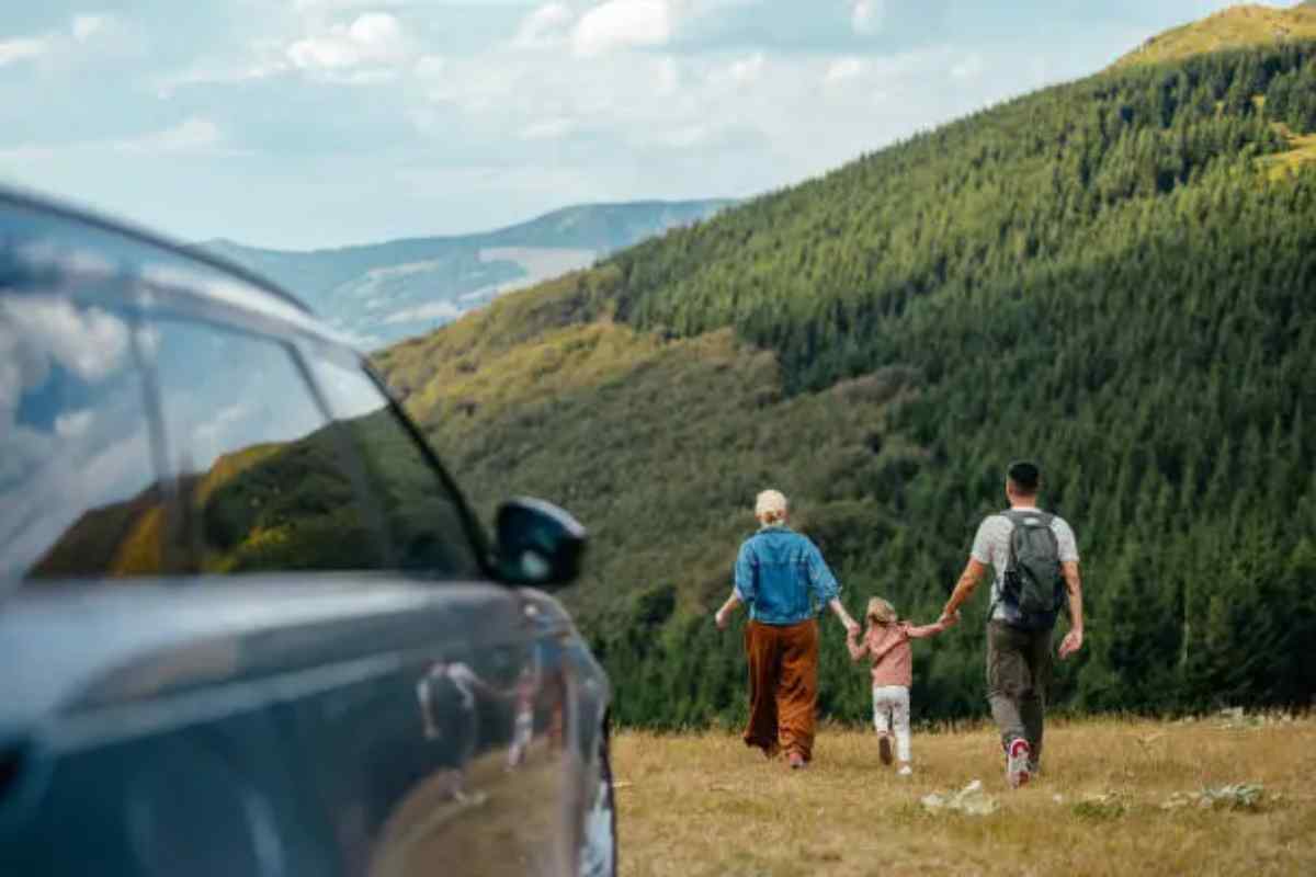 famiglia in vacanze