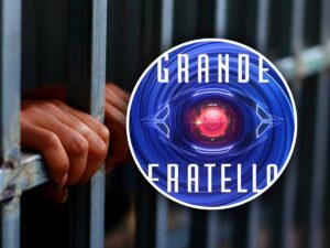 Logo Grande Fratello e sbarre del carcere