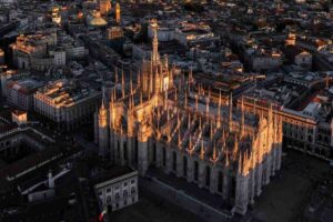 Vista di Milano e del Duomo