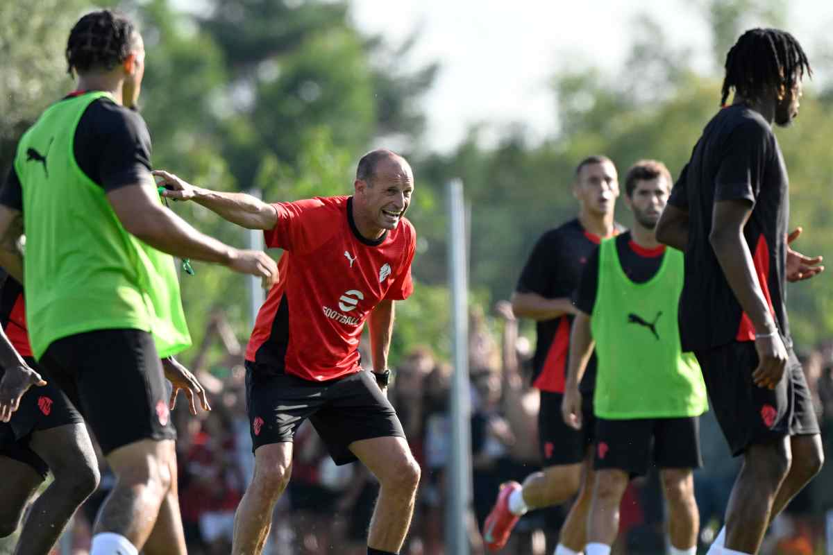 Allegri seduta d'allenamento