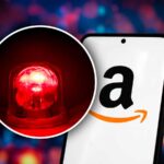 sirena di allarme con vicino logo Amazon