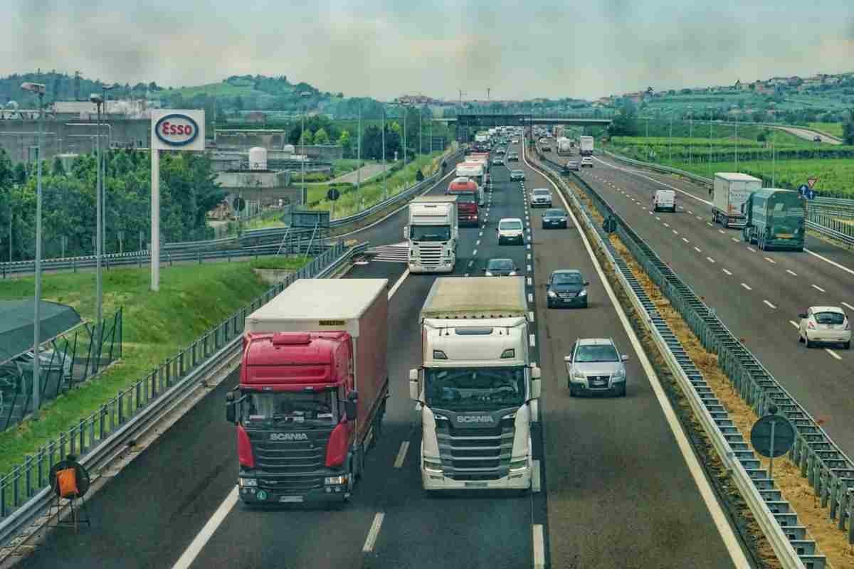 Camion in autostrada
