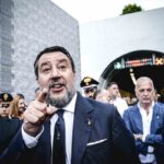 Matteo Salvini in un evento pubblico