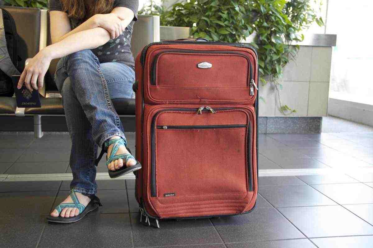 Valigia in aeroporto