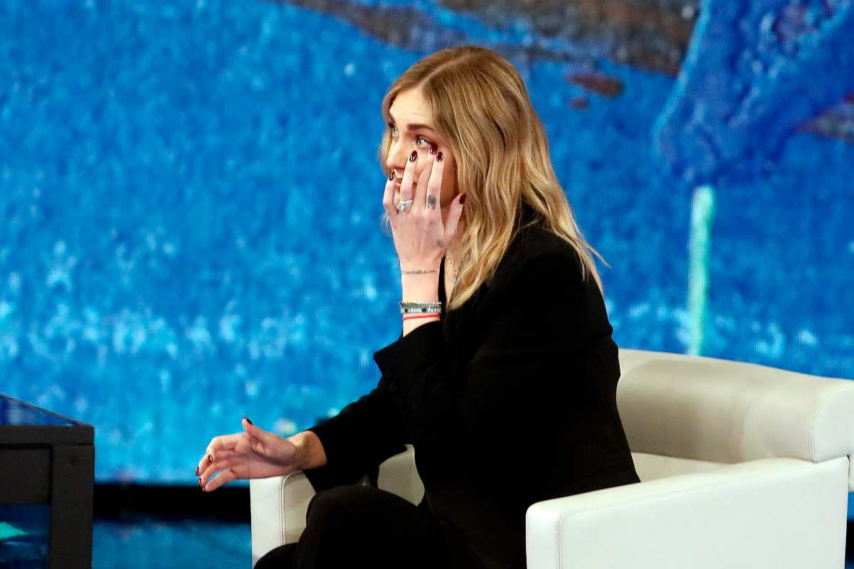 Chiara Ferragni in lacrime