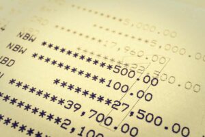 Estratto di conto corrente bancario