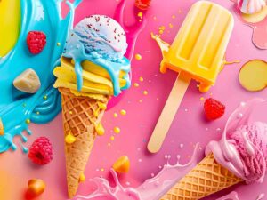 Gelati di diversa tipologia