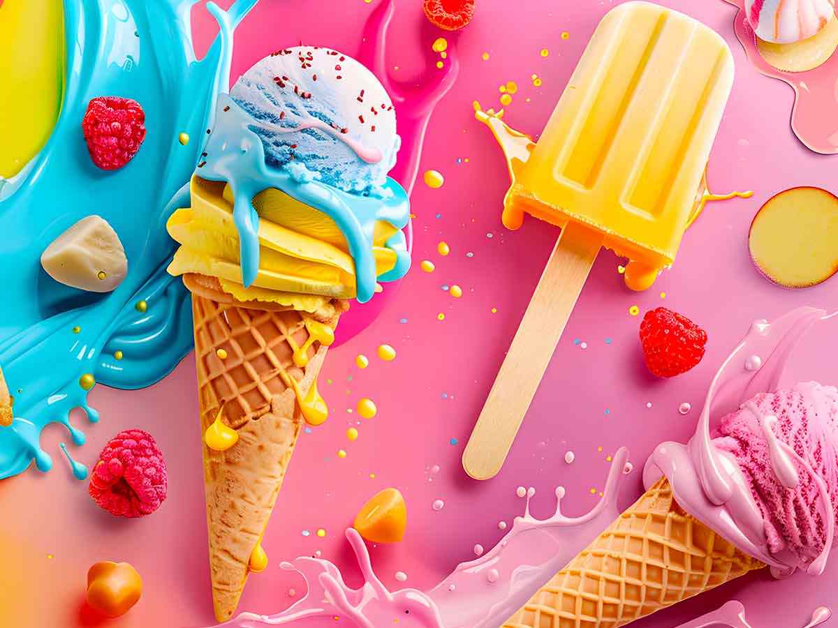 Gelati di diversa tipologia