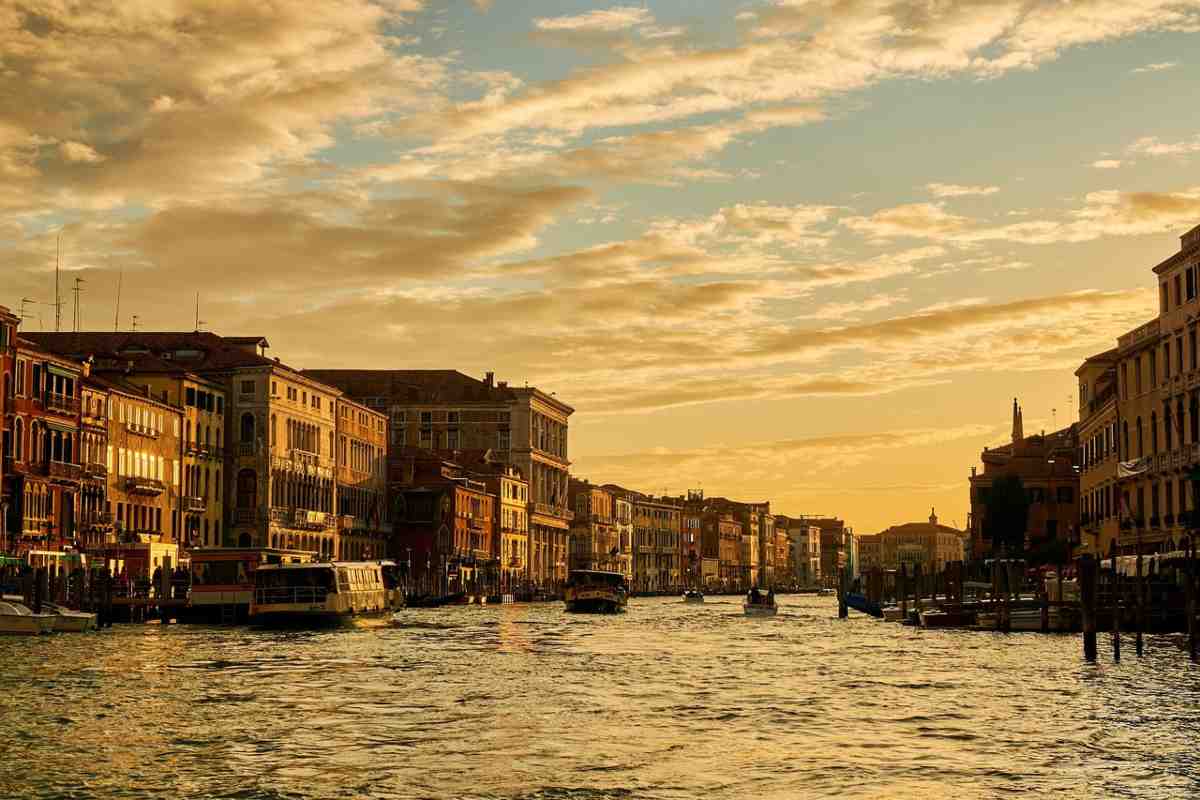 Vista del Canal Grande a Venezia