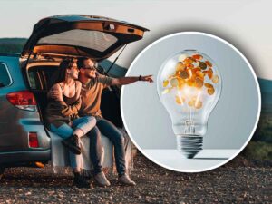 Persone in macchina e risparmio