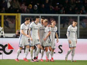 calciatori dell'Inter in gruppo
