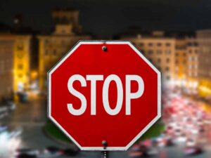 segnale stop a Roma