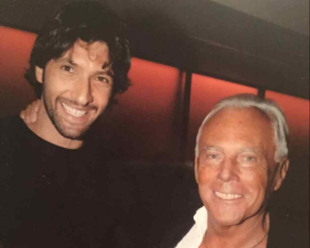 Walter Nudo e Giorgio Armani