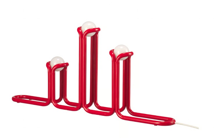 candelabro rosso collezione Ikea