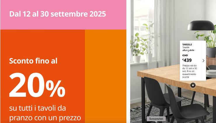 banner offerta Ikea