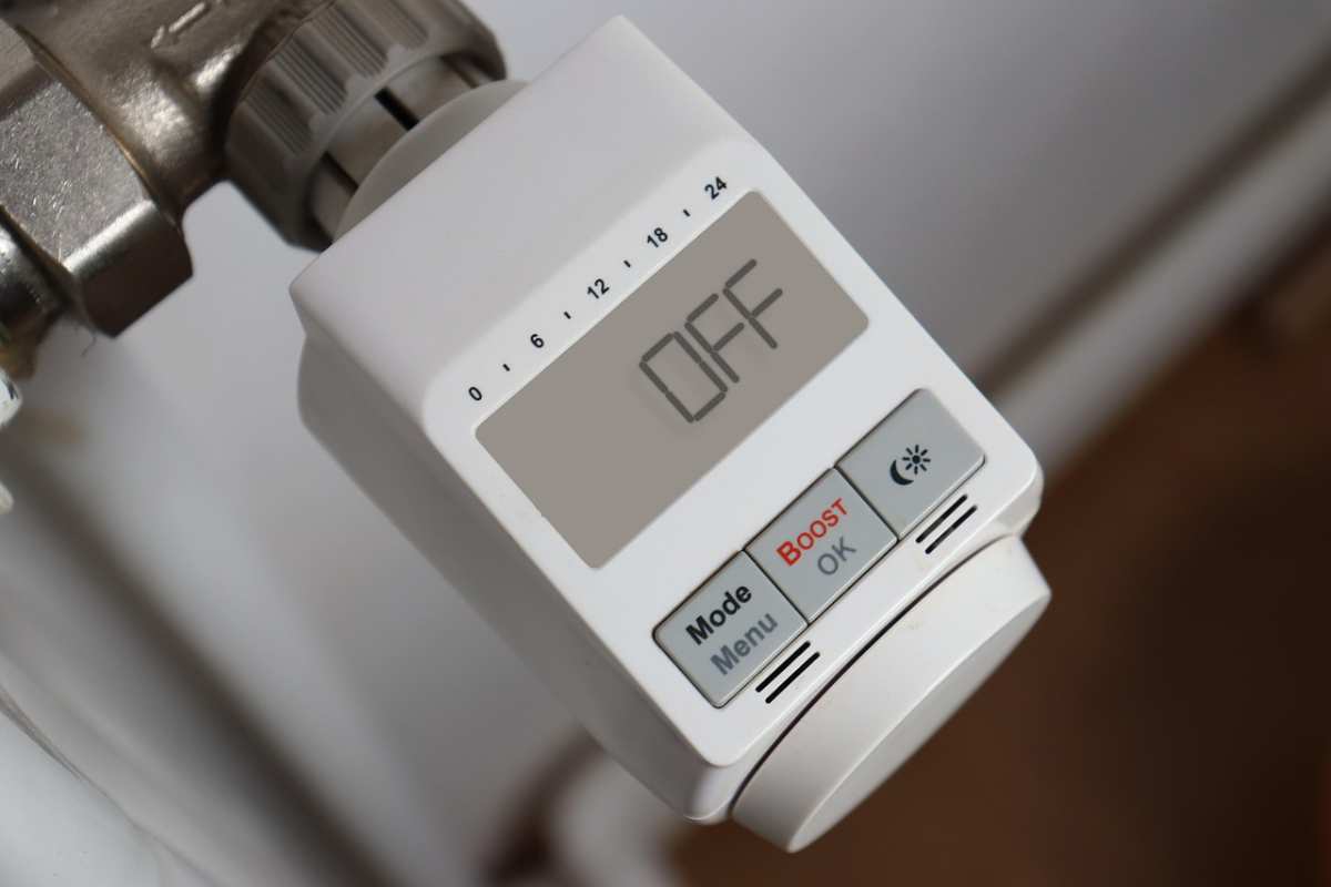 pulsante off termosifoni