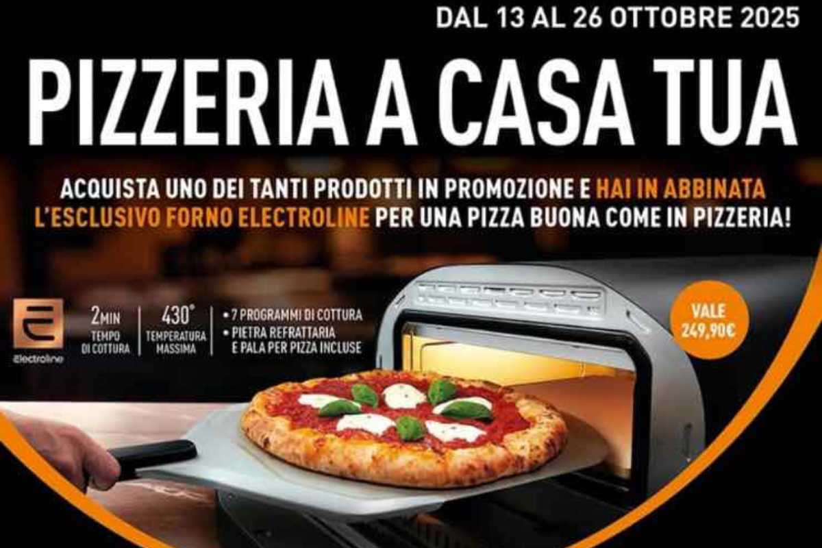 Volantino Unieuro per forno elettrico per le pizze