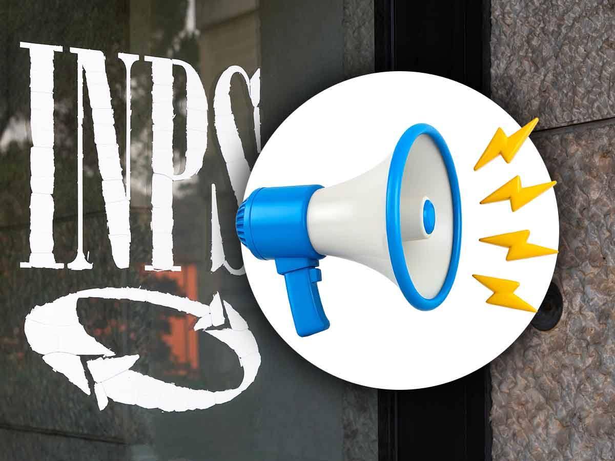 Inps e megafono squillante