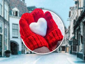 Fiocco di neve a forma di cuore